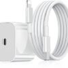 Bsoukmart 20W Charger for iPhone C Type Fast PD Charger Compatible with iPhone 14, iPhone 13, iPhone 12, iPhone 11, iPhone X Series PD 4.0 USB C (Cable & Adapter)