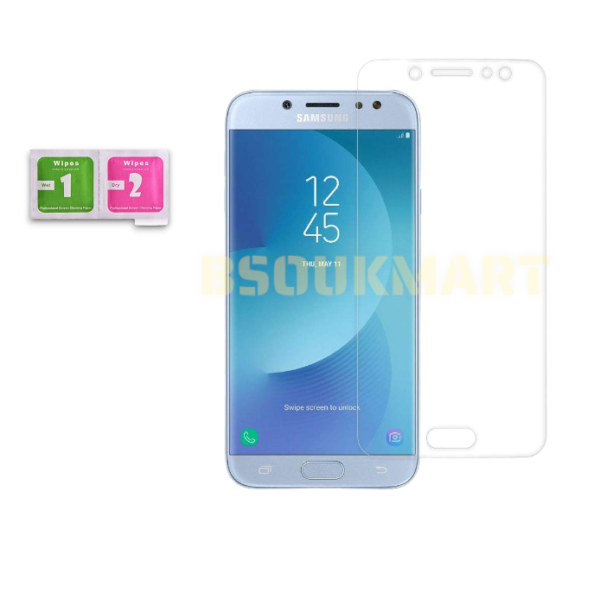 Bsoukmart Tempered Glass Screen Protector with Wipes Kit For Samsung Galaxy J7 Pro