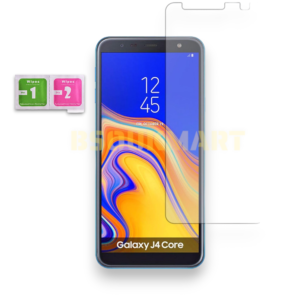 Bsoukmart Tempered Glass Screen Protector with Wipes Kit For Samsung Galaxy J4 Core
