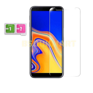Bsoukmart Tempered Glass Screen Protector with Wipes Kit For Samsung Galaxy J4+