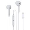 Bsoukmart Buds 30C Type- C in Ear Earphone with in-line MIC, Rich 14.2mm Driver, Volume Control, 1.2m Cable, Call Function (White)