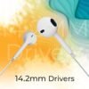 Bsoukmart Buds 30C Type- C in Ear Earphone with in-line MIC, Rich 14.2mm Driver, Volume Control, 1.2m Cable, Call Function (White) - Image 4