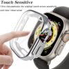 Bsoukmart SMART GADGETS STORE ABS020 49mm TPU Silicone Watch Case Cover with Screen Protector Temper Compatible with Apple iWatch Series 8 49MM Ultra (49MM Ultra, Transparent) - Image 3