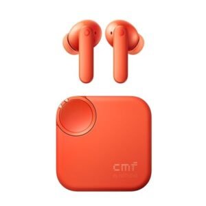 Bsoukmart CMF BY NOTHING Buds 2 Wireless Earbuds with 48 dB Hybrid ANC, 55 Hours Battery Life, 11 mm PMI Driver, 6 HD Microphones and Spatial Audio, IP55 Waterproof - Orange