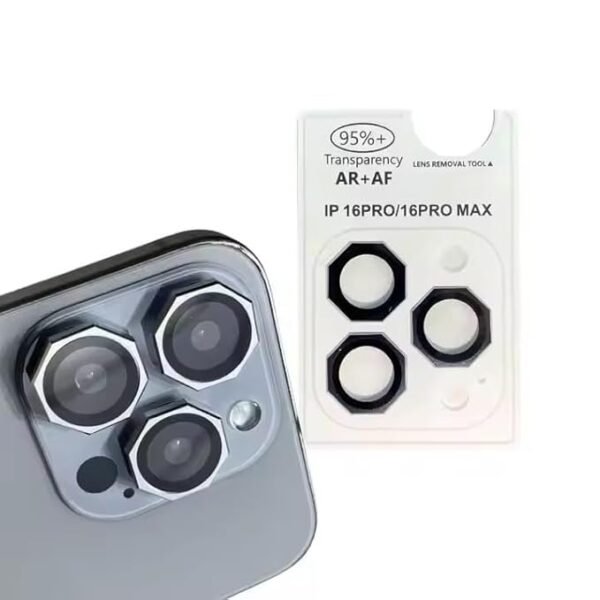 Bsoukmart Octagonal Aluminum Anti Scratch Metal Aluminum Alloy Camera Lens Compatible with Apple Iphone 13 Pro/13 Pro Max (Sierra Blue) - Image 4