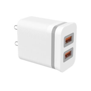 Bsoukmart 2.4A Dual USB Mobile Charger with Cabel | Support All Android devices