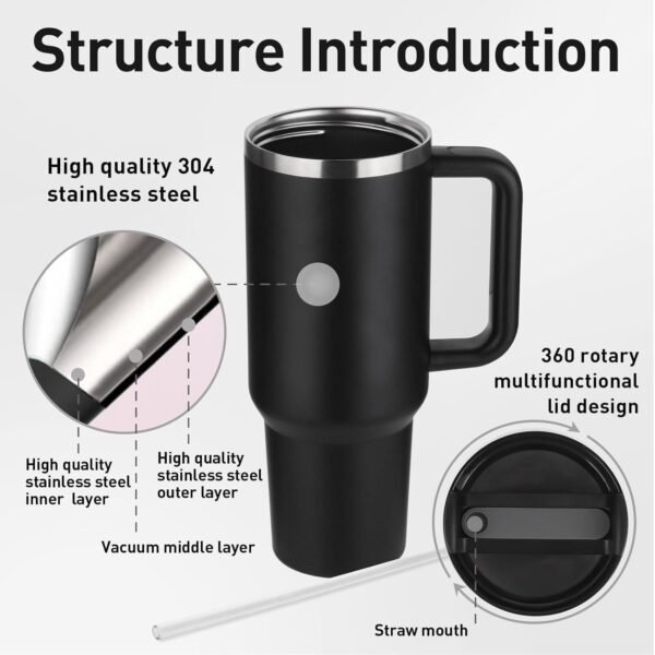 Bsoukmart Thermo Tumbler with Straw - Image 4