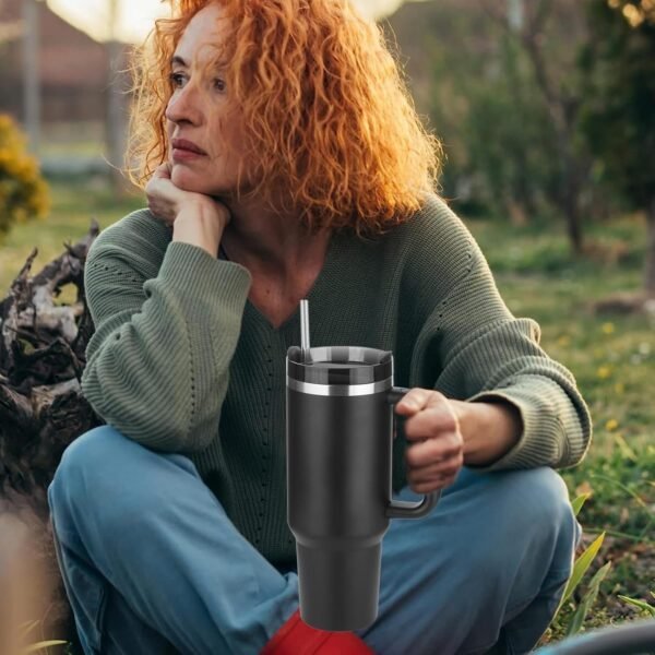 Bsoukmart Thermo Tumbler with Straw - Image 2