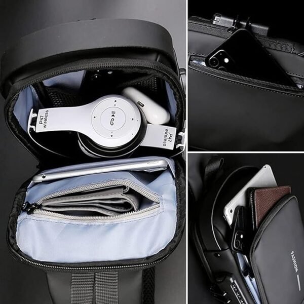 Bsoukmart Crossbody Sling Bag Fashion Chest Bag Shoulder Bag Messenger Bags For Men Women - Image 2