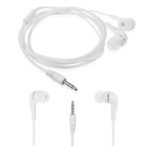 BSoukmart Earphone for Samsung Galaxy F62 - Handsfree, In-Ear Headphone, White